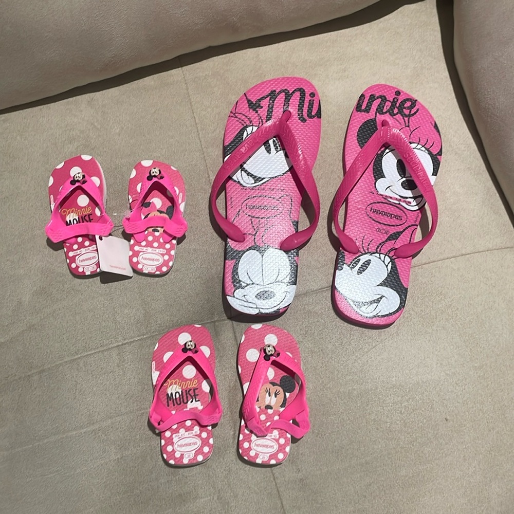 3 Original Havaianas for Mom and baby girl
